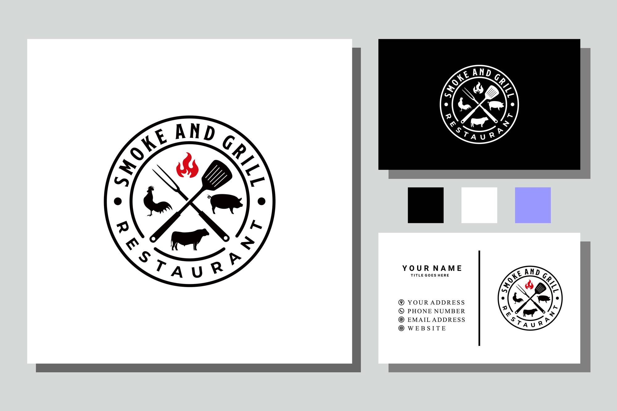 Culinary school emblem mock